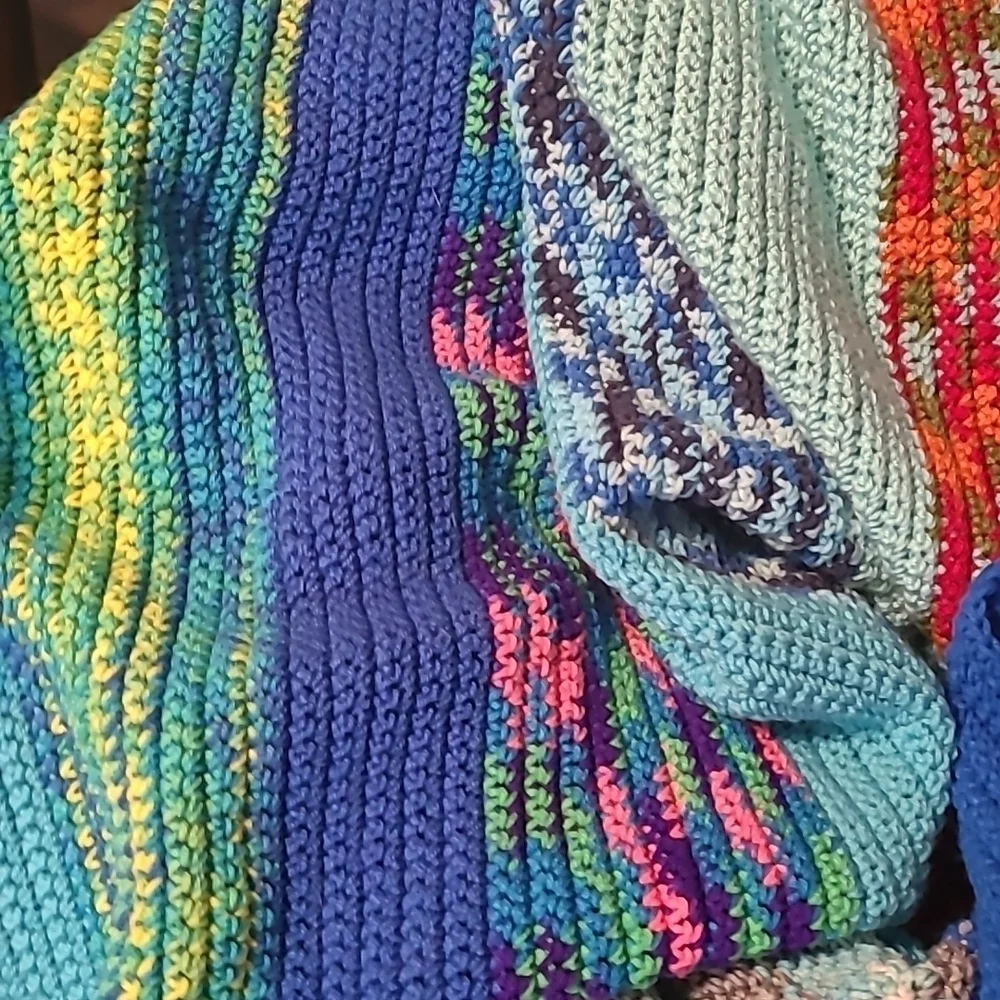 Hand Crafted Crochet Quilt New